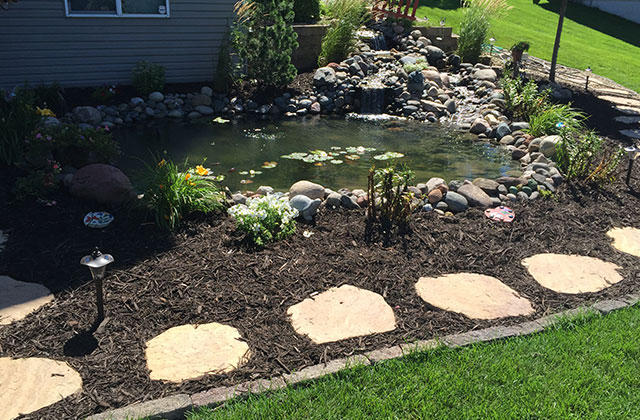 trees shrubs mulch work 2