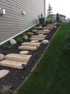 landscaping steps creative earthscapes otsego minnesota